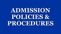 Menu button - access admission policies and procedures