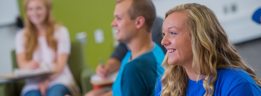 Students in a classroom.