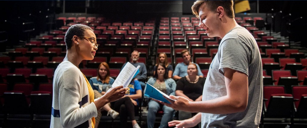 View of students in acting course.