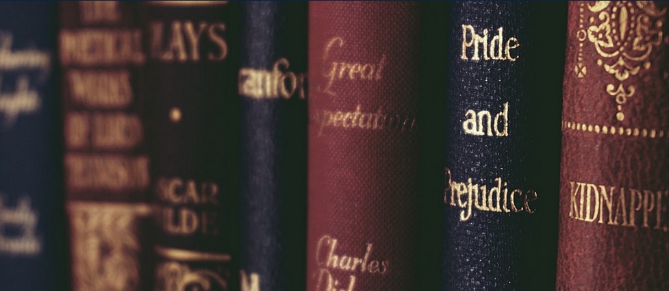 View of books.