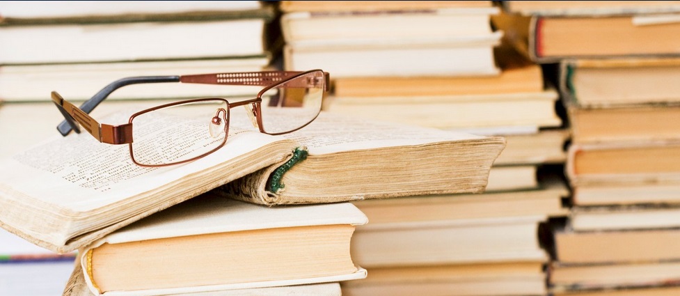 View of books.