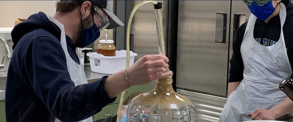 Students in a lab.