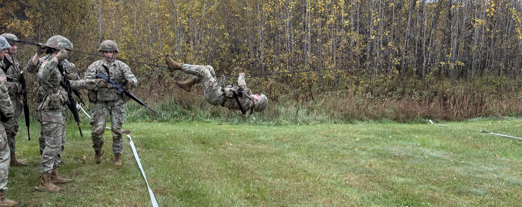 Cadets at field training.