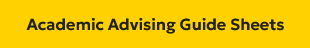 Academic Advising Guide Sheets