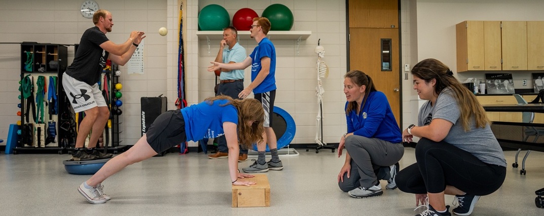 Athletic training students.